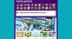 Desktop Screenshot of boysjuegos.com