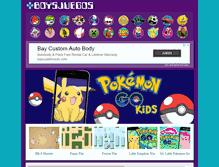 Tablet Screenshot of boysjuegos.com